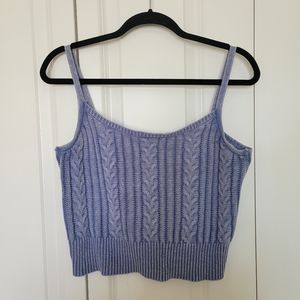 It's our time cropped sweater top